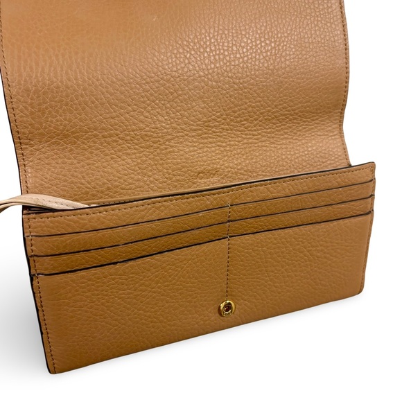 Chloé Alphabet Letter Continental Long Wallet In Grained Leather Light Tan Chloe - Picture 2 of 8